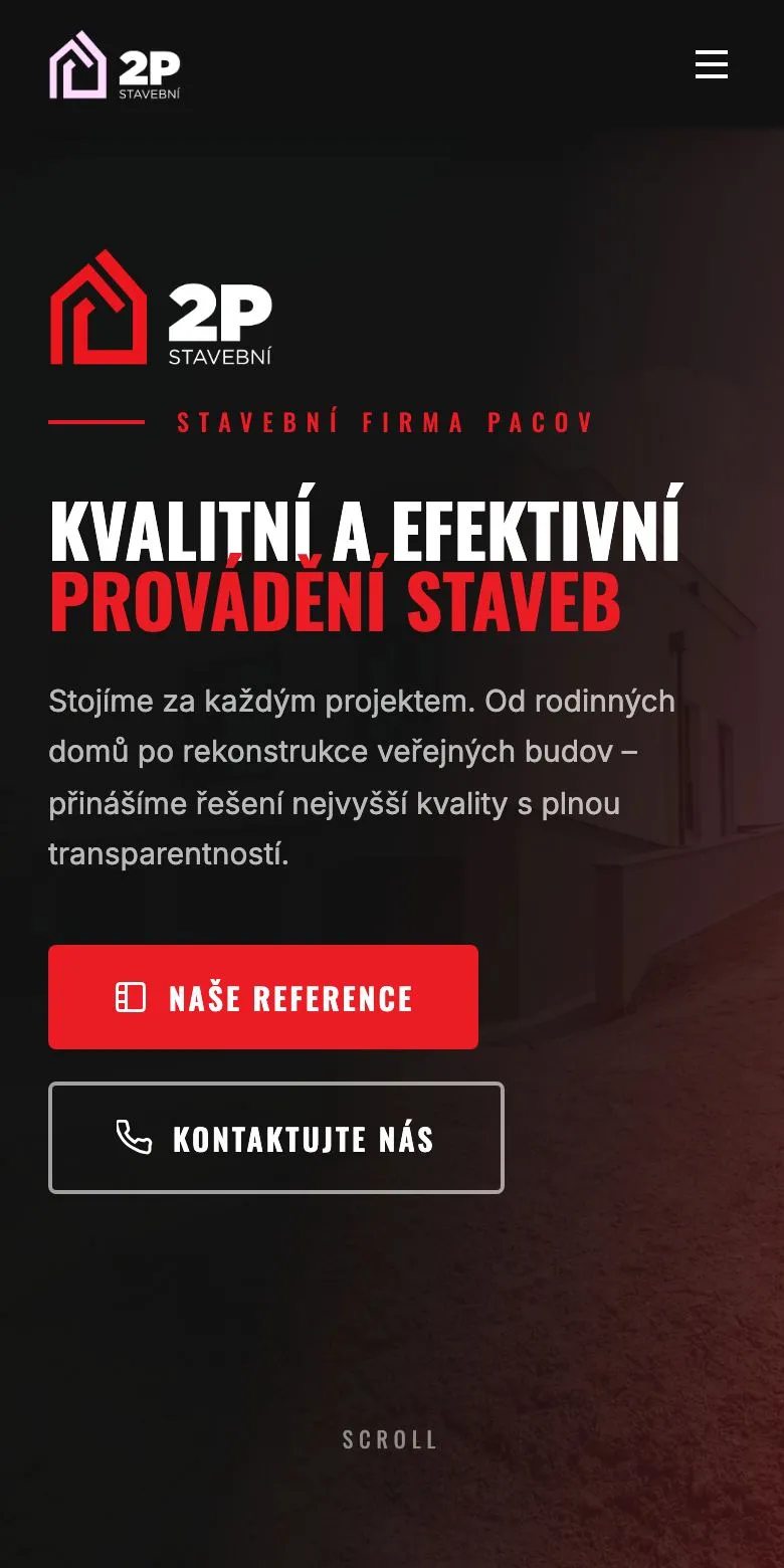 Web pro stavební firmu — Telefon