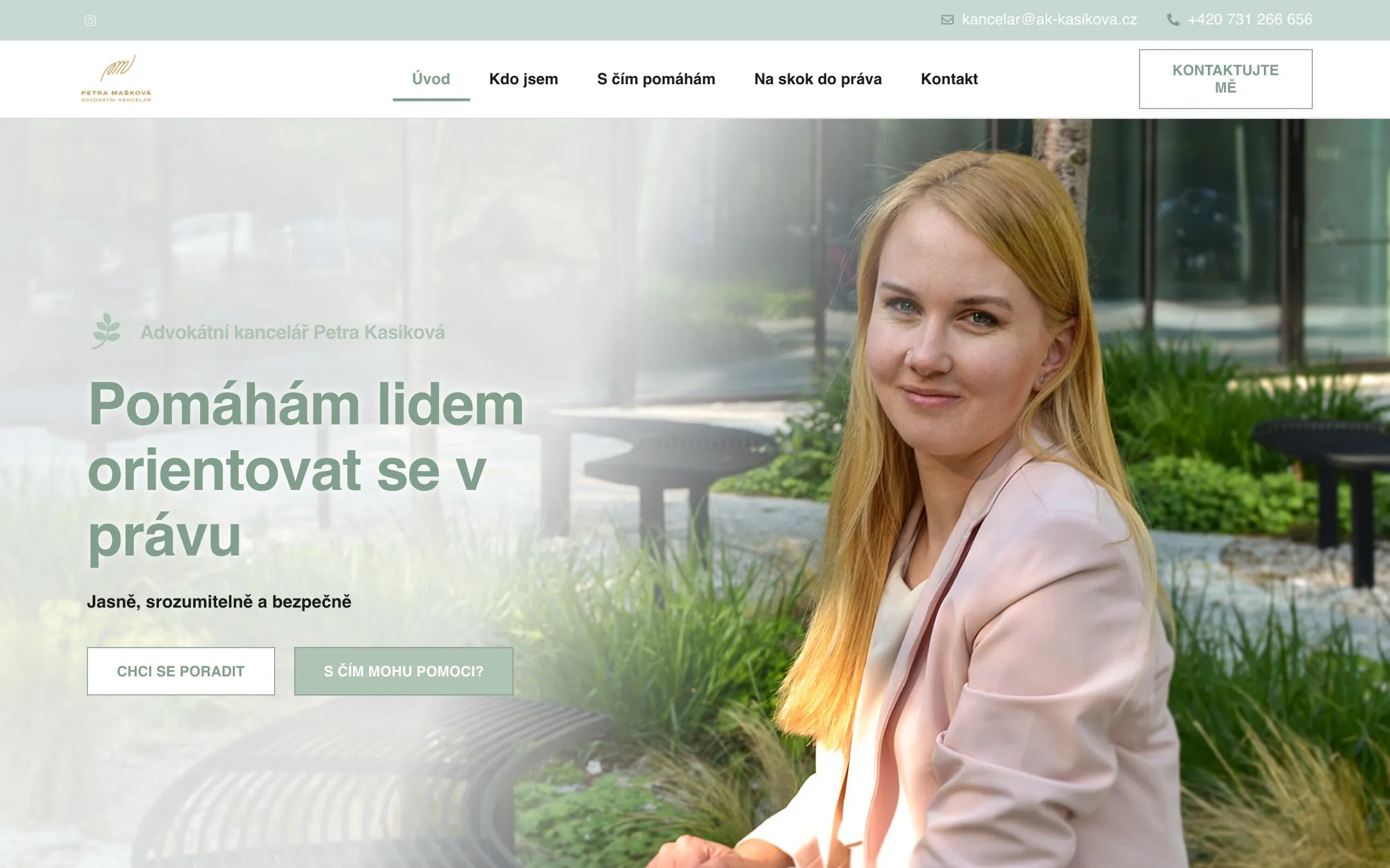 Náhled webu Web pro advokátní kancelář