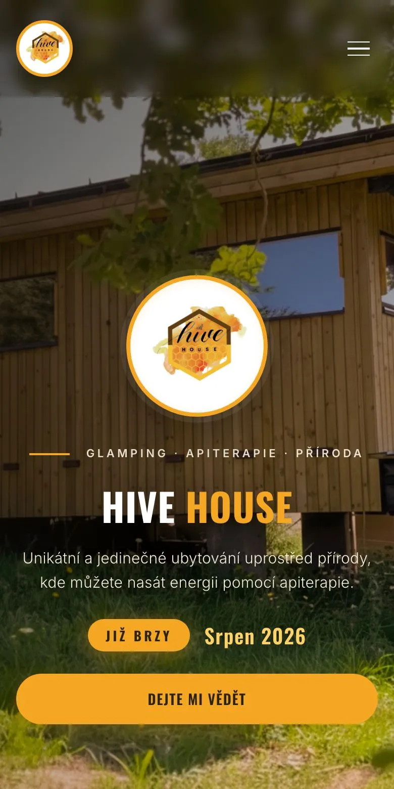 Hive House — glamping se včelami — Telefon