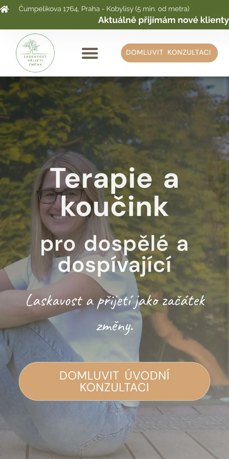 Web pro Gestalt terapeutku — Telefon